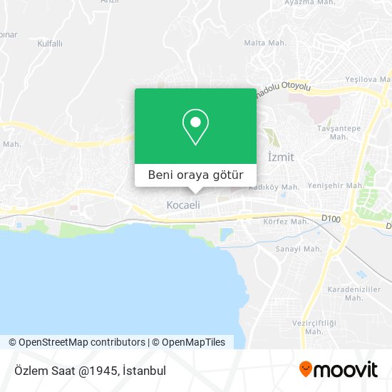 Özlem Saat @1945 harita