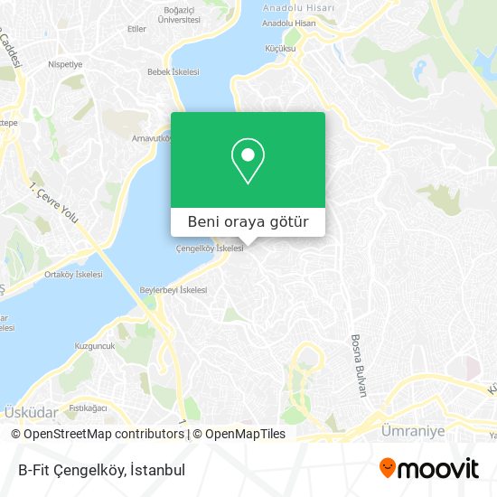 B-Fit Çengelköy harita