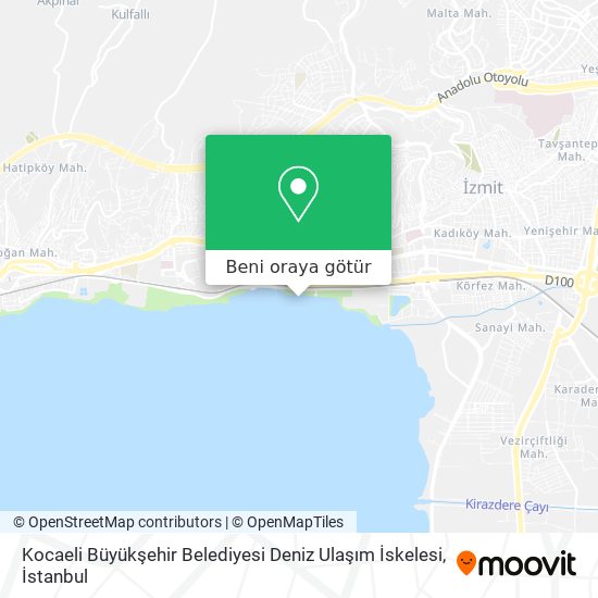 Kocaeli Büyükşehir Belediyesi Deniz Ulaşım İskelesi harita