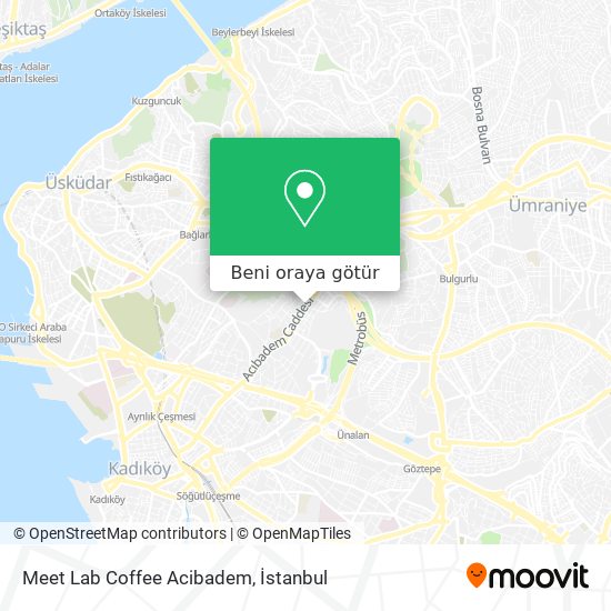 Meet Lab Coffee Acibadem harita