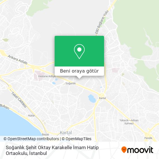Soğanlık Şehit Oktay Karakelle İmam Hatip Ortaokulu harita