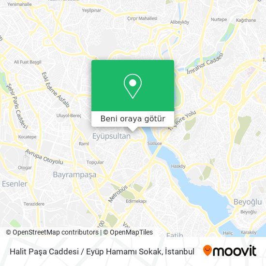 Halit Paşa Caddesi / Eyüp Hamamı Sokak harita