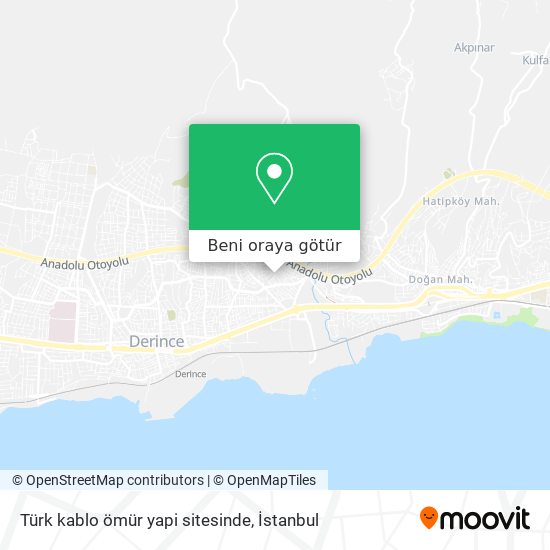 Türk kablo ömür yapi sitesinde harita