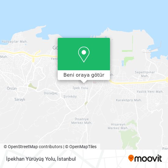 İpekhan Yürüyüş Yolu harita
