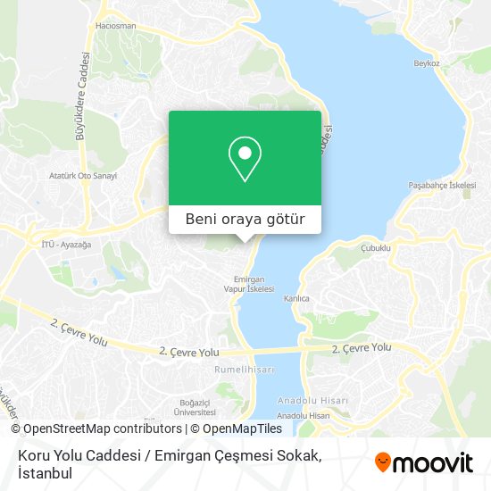 Koru Yolu Caddesi / Emirgan Çeşmesi Sokak harita