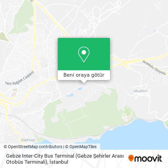 Gebze Inter-City Bus Terminal (Gebze Şehirler Arası Otobüs Terminali) harita