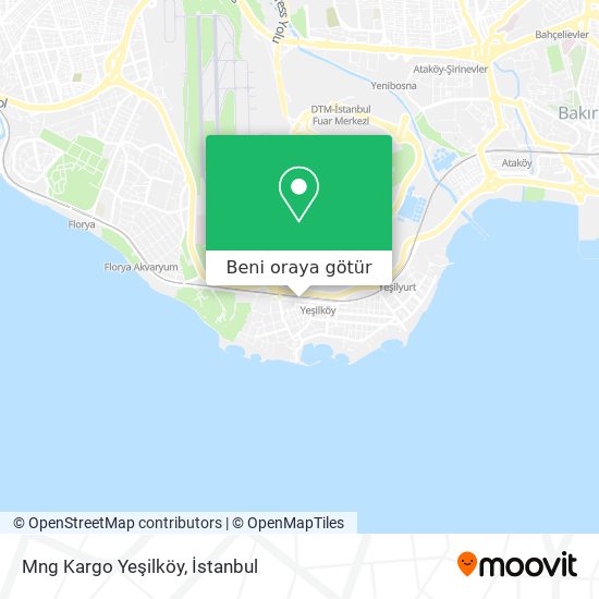 Mng Kargo Yeşilköy harita