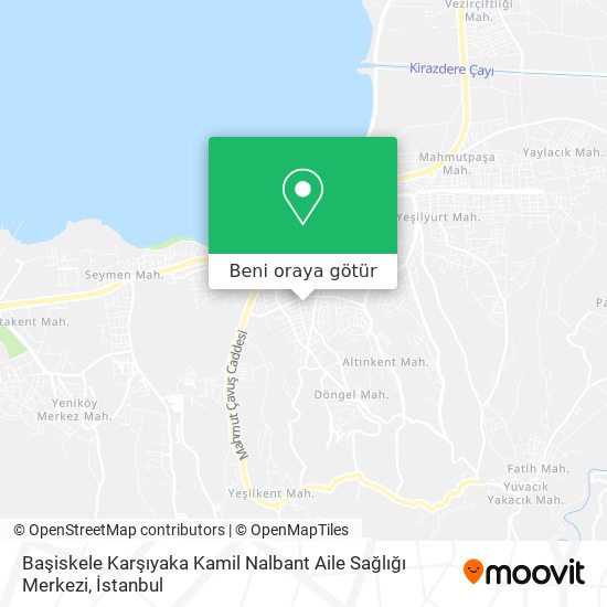 Başiskele Karşıyaka Kamil Nalbant Aile Sağlığı Merkezi harita