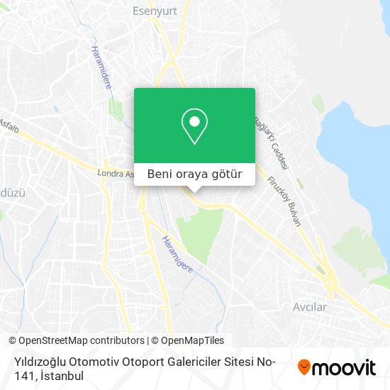 Yıldızoğlu Otomotiv Otoport Galericiler Sitesi No-141 harita