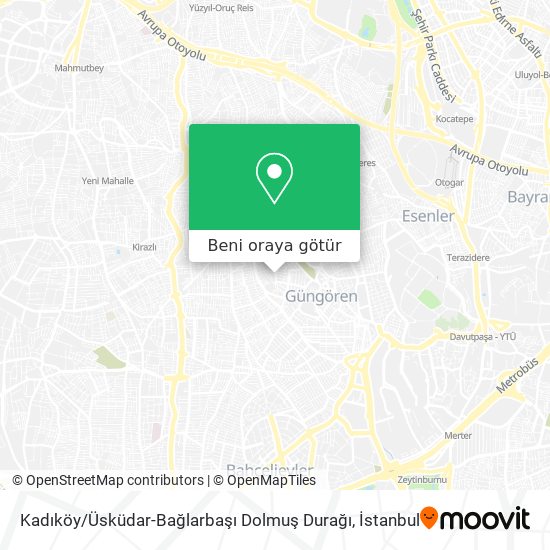 Kadıköy / Üsküdar-Bağlarbaşı Dolmuş Durağı harita