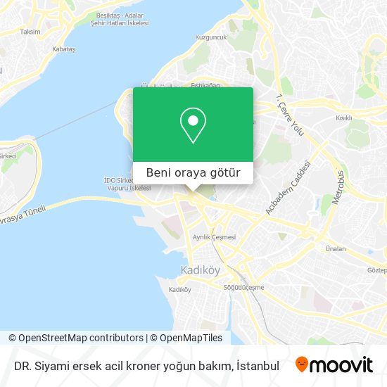 DR. Siyami ersek acil kroner yoğun bakım harita