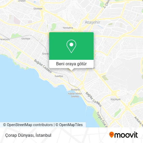 Çorap Dünyası harita