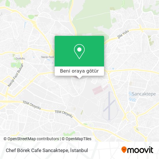 Chef Börek Cafe Sancaktepe harita