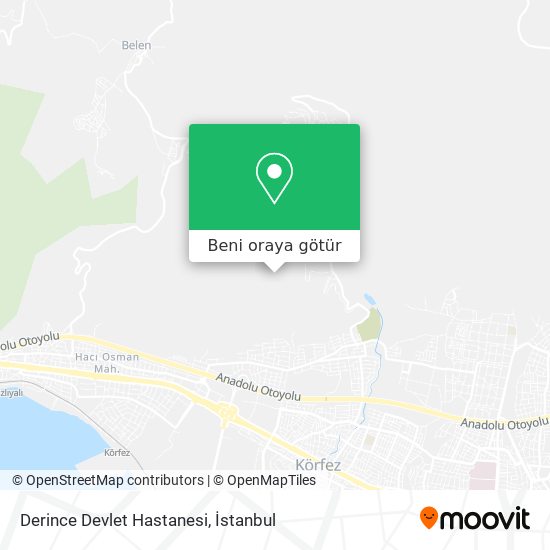 Derince Devlet Hastanesi harita