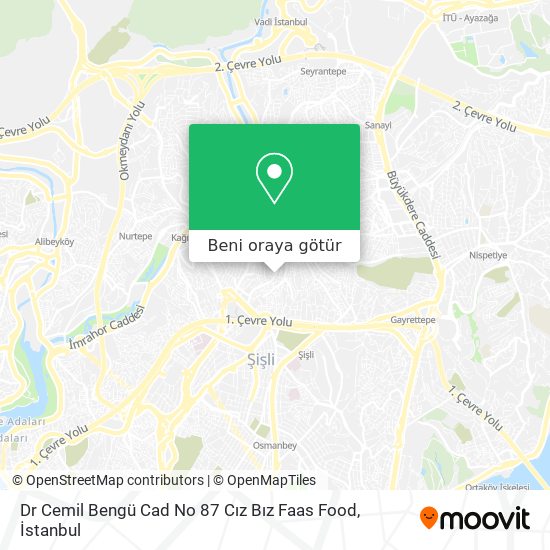 Dr Cemil Bengü Cad No 87 Cız Bız Faas Food harita