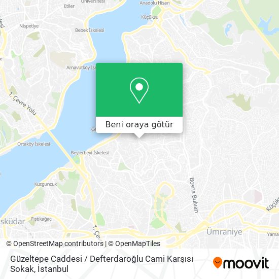 Güzeltepe Caddesi / Defterdaroğlu Cami Karşısı Sokak harita