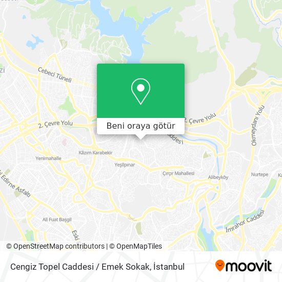 Cengiz Topel Caddesi / Emek Sokak harita