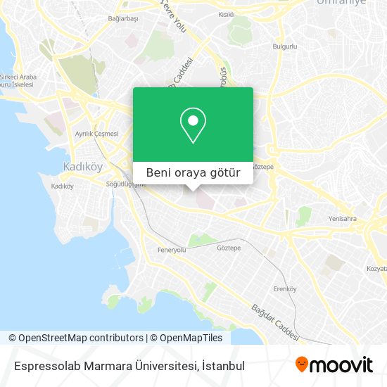 Espressolab Marmara Üniversitesi harita