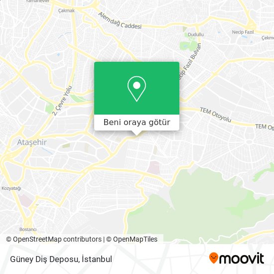 Güney Diş Deposu harita