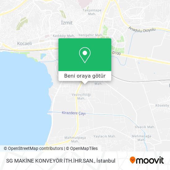 SG MAKİNE KONVEYÖR İTH.İHR.SAN. harita