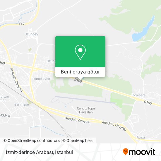 İzmit-derince Arabası harita