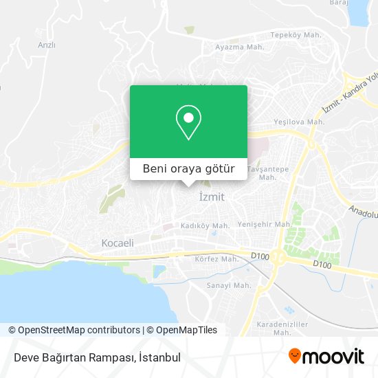 Deve Bağırtan Rampası harita