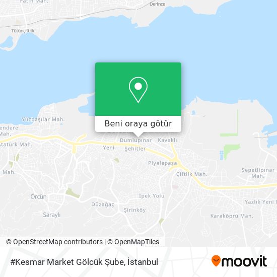 #Kesmar Market Gölcük Şube harita