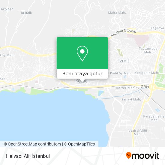 Helvacı Ali harita
