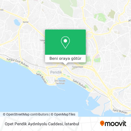 Opet Pendik Aydınlıyolu Caddesi harita