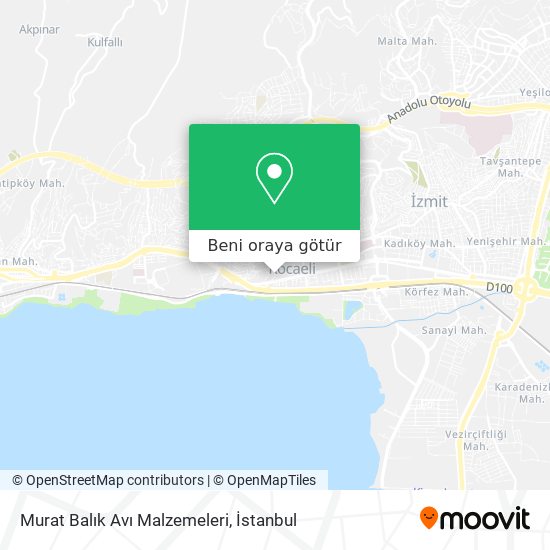 Murat Balık Avı Malzemeleri harita