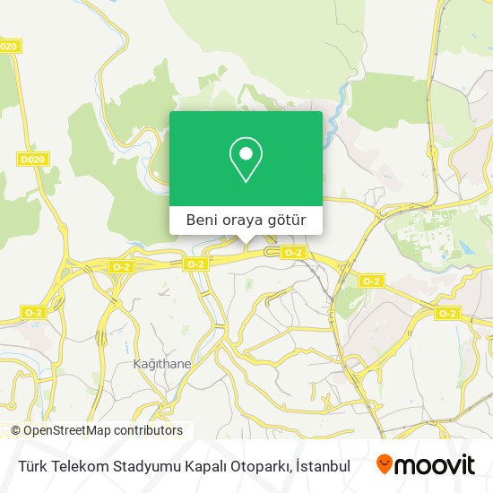 Türk Telekom Stadyumu Kapalı Otoparkı harita