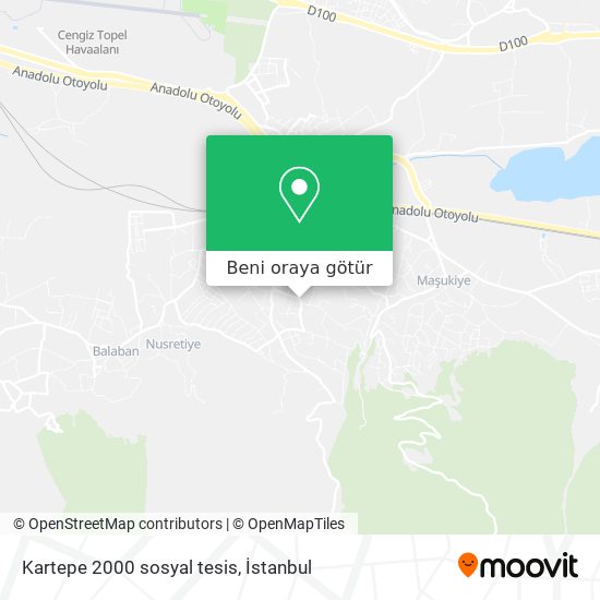Kartepe 2000 sosyal tesis harita