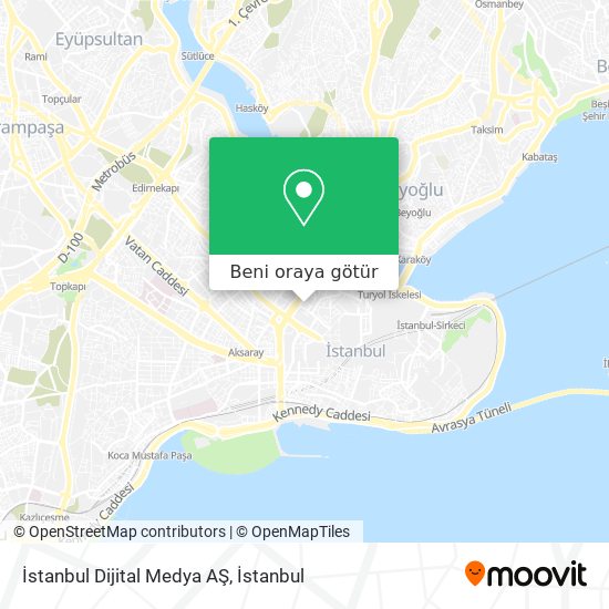 İstanbul Dijital Medya AŞ harita