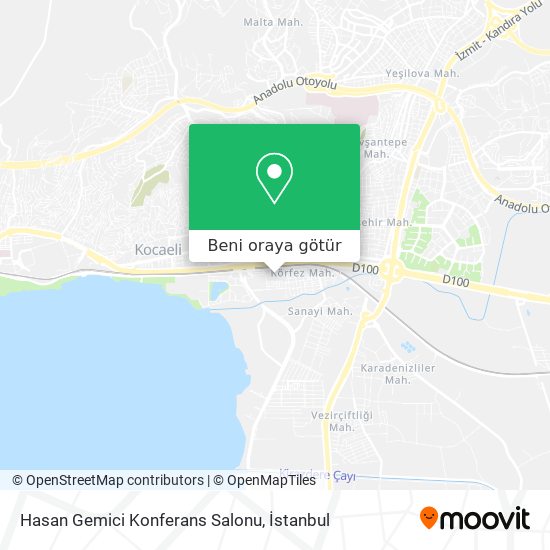 Hasan Gemici Konferans Salonu harita