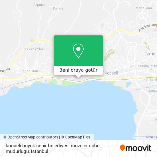 kocaeli buyuk sehir belediyesi muzeler sube mudurlugu harita