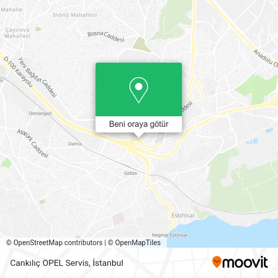 Cankılıç OPEL Servis harita
