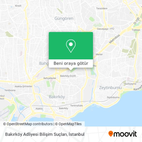 Bakırköy Adliyesi Bilişim Suçları harita