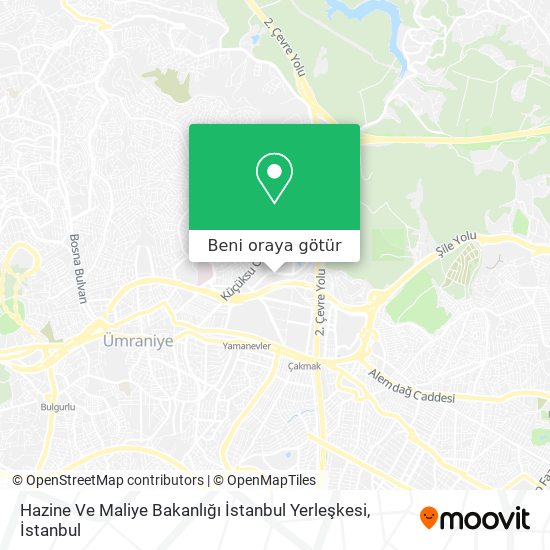 Hazine Ve Maliye Bakanlığı İstanbul Yerleşkesi harita