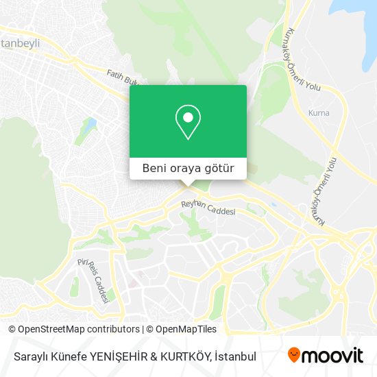 Saraylı Künefe YENİŞEHİR & KURTKÖY harita