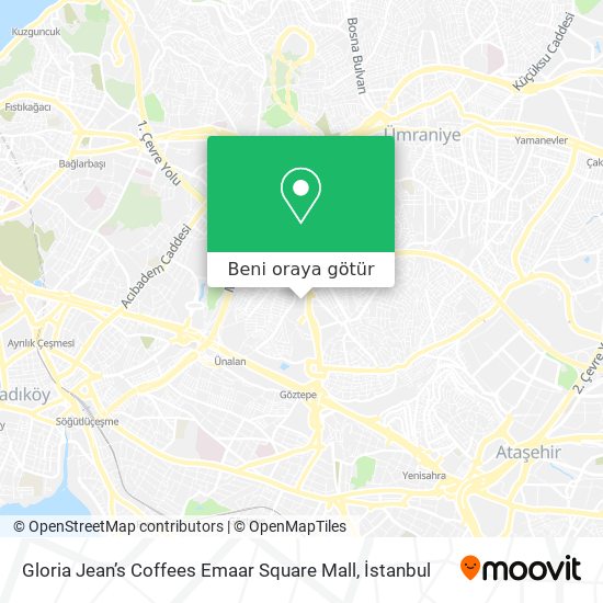 Gloria Jean’s  Coffees Emaar Square Mall harita