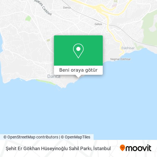 Şehit Er Gökhan Hüseyinoğlu Sahil Parkı harita