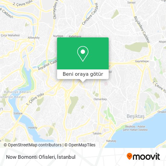 Now Bomonti Ofisleri harita