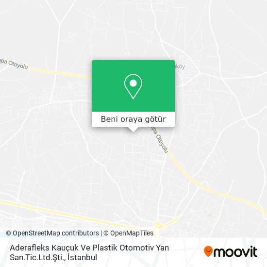 Aderafleks Kauçuk Ve Plastik Otomotiv Yan San.Tic.Ltd.Şti. harita
