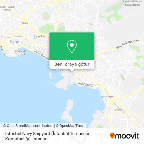 Istanbul Navy Shipyard (İstanbul Tersanesi Komutanlığı) harita