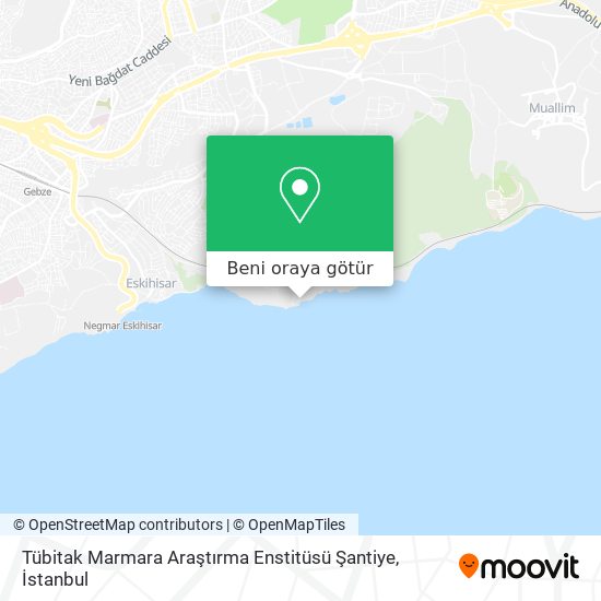 Tübitak Marmara Araştırma Enstitüsü Şantiye harita