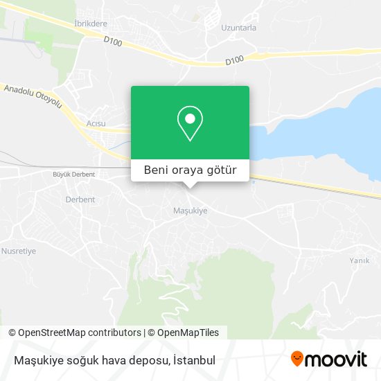 Maşukiye soğuk hava deposu harita