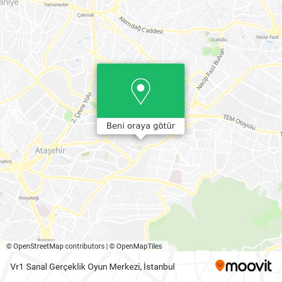 Vr1 Sanal Gerçeklik Oyun Merkezi harita