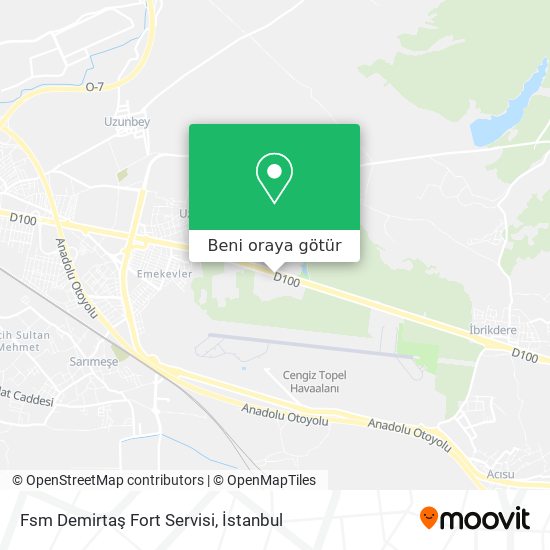 Fsm Demirtaş Fort Servisi harita