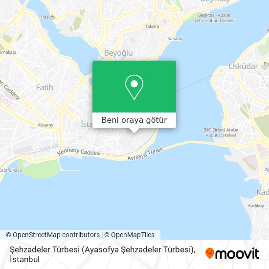 Şehzadeler Türbesi (Ayasofya Şehzadeler Türbesi) harita