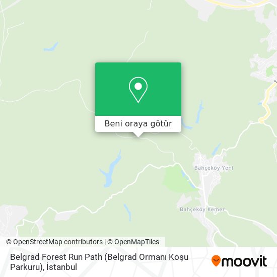 Belgrad Forest Run Path (Belgrad Ormanı Koşu Parkuru) harita